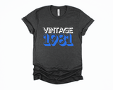 Vintage 1981 Shirt | 40th Birthday Shirt | 1981 Shirt | 80s Birthday Shirt | Birthday Gift | 40th Birthday Party | Funny Birthday Shirt