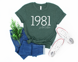 1981 Limited Edition Shirt | Forty and Fabulous | 40th Birthday Shirt | 1981 Shirt | 80s Birthday | Birthday Gift | Funny Birthday Shirt