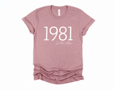 1981 Limited Edition Shirt | Forty and Fabulous | 40th Birthday Shirt | 1981 Shirt | 80s Birthday | Birthday Gift | Funny Birthday Shirt