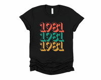 1981 Birthday Shirt | 40th Birthday Shirt | Vintage 1981 T-Shirt | 80s Birthday | Birthday Gift | 40th Birthday Party | Funny Bday Shirt