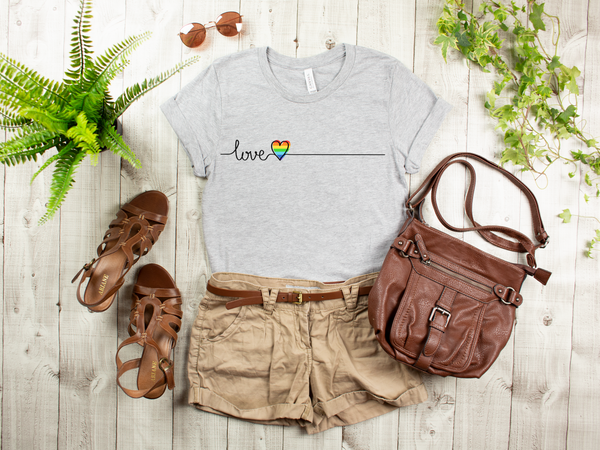 Rainbow Love Shirt | Pride 2021 | Love Wins | Pride Month | LGBTQ Shirt | Gay Pride Shirt | LGBT | Gay Pride Gift | Pride Gift | Pride Week