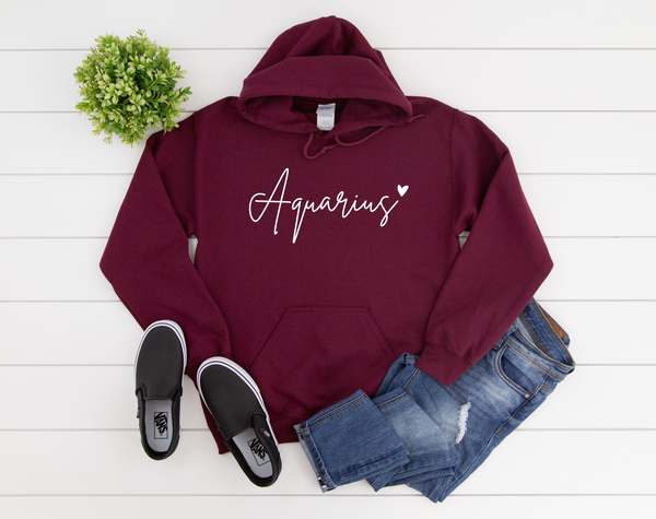 Aquarius Hoodie | Aquarius Sweatshirt | Aquarius Astrology | Aquarius Birthday Gift | Zodiac Sign | Aquarius Star Sign | Constellation | Gift for Friend