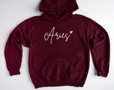 Aries Hoodie | Aries Sweatshirt | Aries Astrology | Aries Birthday Gift | Zodiac Sign | Aries Star Sign | Constellation | Gift for Friend