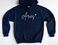 Aries Hoodie | Aries Sweatshirt | Aries Astrology | Aries Birthday Gift | Zodiac Sign | Aries Star Sign | Constellation | Gift for Friend