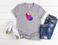 Bi Popsicle T-Shirt | Bisexual Shirt | Pride Month | Love Is Love | Bi Pride | Hearts Not Parts | LGBTQ Top