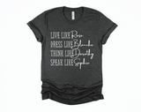 Live Like Rose, Dress Like Blanche, Think Like Dorothy, Speak Like Sophia Shirt | TV Show Shirt | Stay Golden | Gift for Her | Summer Shirt