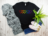 Pride Hearts Shirt | Pride 2021 | Love Wins | Pride Month | LGBTQ Shirt | Gay Pride Shirt | LGBT | Pride Shirt | Rainbow Pride Shirt