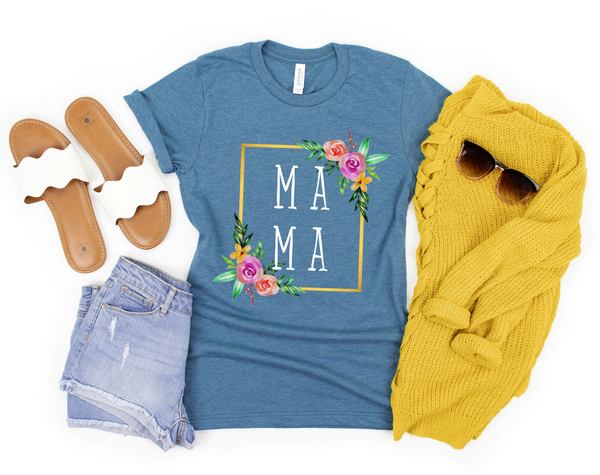 Mama Shirt | Flower Mom Shirt | Mommy Shirt | New Mom Gift | Gifts for Mom | Mom Gift | Mother's Day Gift | Baby Shower | Mom Life