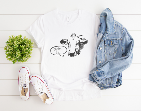Funny Cow T-Shirt, Valentines Day Cow Lover Gift, Funny Farmer Sweater, Farming Gifts for Women, Barnyard Farm Tshirts, Animal Lover Gift White /