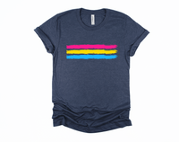 Pan Pride T-Shirt | Pansexual Flag Tee | Pansexual Pride T Shirt | Subtle Pride Shity | LGBTQ Pride Gift | Gender Blind TShir | Black Pride | Hearts Not Parts | Pride Month