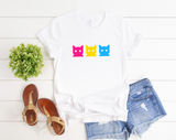 Pan Pride Cats T-Shirt | Pansexual Pride Shirt | Pansexual Flag Shirt | Subtle Pan Pride Shirt | LGBTQ Pride Gift | Gender Blind Tee | Equality Shirt