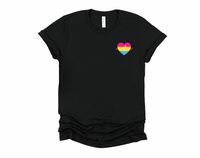 Pan Heart T-Shirt | Pansexual Heart Shirt | Pansexual Pride Shirt | Equality Shirt | LGBTQ Pride | Queer Gift | Pride Month