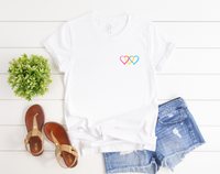 Pan Hearts T-Shirt | Pansexual Love Shirt | Pansexual Flag Colors | Pan Pride Shirt | Equality Shirt | LGBTQ Pride | Queer Gift | Pride Month