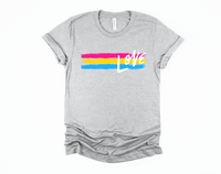 Pan Love T-Shirt | Pan Pride Shirt | Pansexual Flag | LGBTQ Shirt | LGBT Tee | Queer Gift | Pride Month