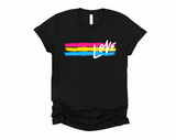 Pan Love T-Shirt | Pan Pride Shirt | Pansexual Flag | LGBTQ Shirt | LGBT Tee | Queer Gift | Pride Month