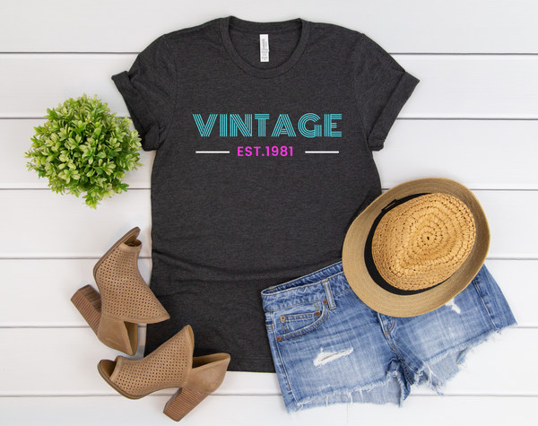 Vintage 1981 Shirt | 40th Birthday Shirt | Retro 1981 Shirt | 80s Birthday Shirt | Birthday Gift | 40th Birthday Party | Funny Bday Shirt