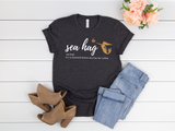 Sea Hag Shirt | Mermaid Mama | Mermaid at Heart | Mermaid Gift | Beach Lover Gift | Ocean Lover | Beach Vibes | Coffee Lover | Coffee Shirt