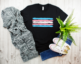 Trans Pride T-Shirt | Trans Flag Shirt | Subtle Transgender Shirt | LGBTQ Pride | Pride Month | Hearts Not Parts | LGBT Gift