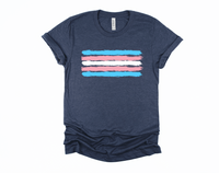 Trans Pride T-Shirt | Trans Flag Shirt | Subtle Transgender Shirt | LGBTQ Pride | Pride Month | Hearts Not Parts | LGBT Gift