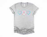 Trans Heart T-Shirt | Transgender Shirt | Trans Flag | Subtle Trans Tee | LGBTQ Pride Shirt | LGBT Ally | Pride Month