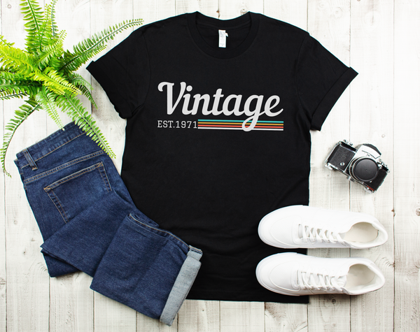 Vintage 1971 Shirt | 50th Birthday Shirt | 1971 Shirt | 70s Birthday Shirt | Birthday Gift | 50th Birthday Party | Funny Birthday Shirt