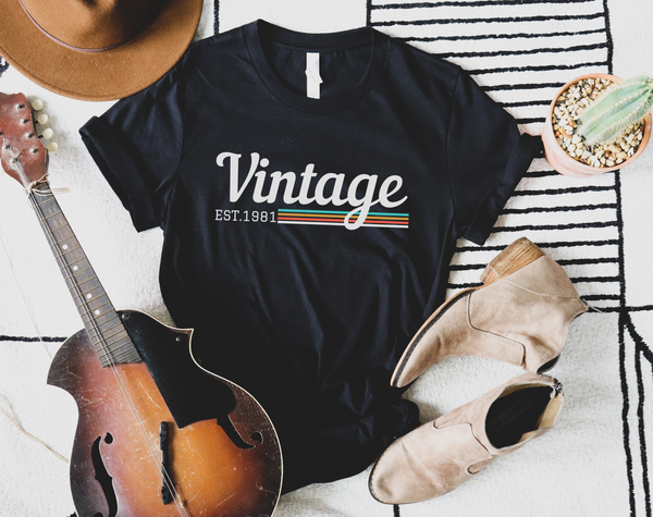 Vintage 1981 Shirt | 40th Birthday Shirt | 1981 Shirt | 80s Birthday Shirt | Birthday Gift | 40th Birthday Party | Funny Birthday Shirt